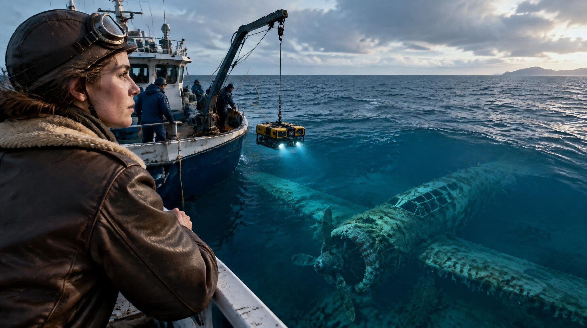 ocean plane wreckage search
