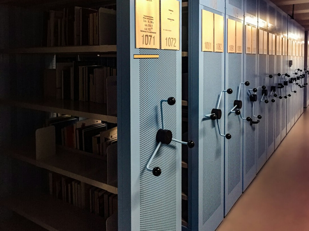 researcher studying old documents